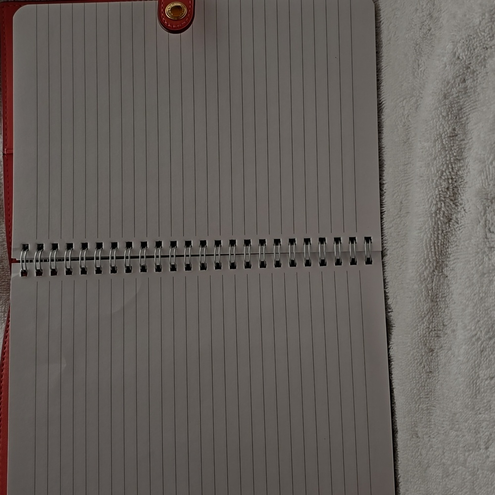 Coach Pink and Rouge Leather Notebook Cover And Pencil Case - Picture 4 of 4